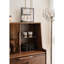 Armoire d'appoint en verre clair