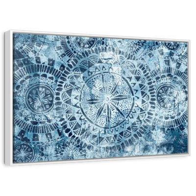Mandalas tribaux bleus