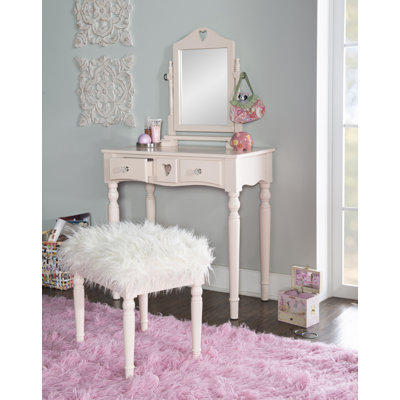 Svioandi Kids Vanity Set with Mirror