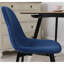 Ensemble de 4 chaises de salle à manger en tissu Contemporary, bleu