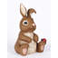 LAPIN ASSIS AVEC COCCINELLE