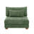 Maelina Upholstered Green Corduroy Armless Chair with Pillow Back, Single Chair Module Part For Sectional Sofa-107627213