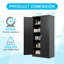 Armoire de rangement en acier durable avec peinture résistante aux égratignures et système de verrouillage à trois points, idéale pour un rangement sûr et organisé
