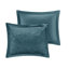 Housse de couette de luxe en velours écrasé simple / simple TG - couleur sarcelle pour chambre à coucher élégante avec fermeture à boutons-124283881-124283884