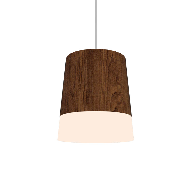 Cônico 1 - Light Pendant, Maple, Matte Black, 12.99" H x 10.83" W x 10.83" D