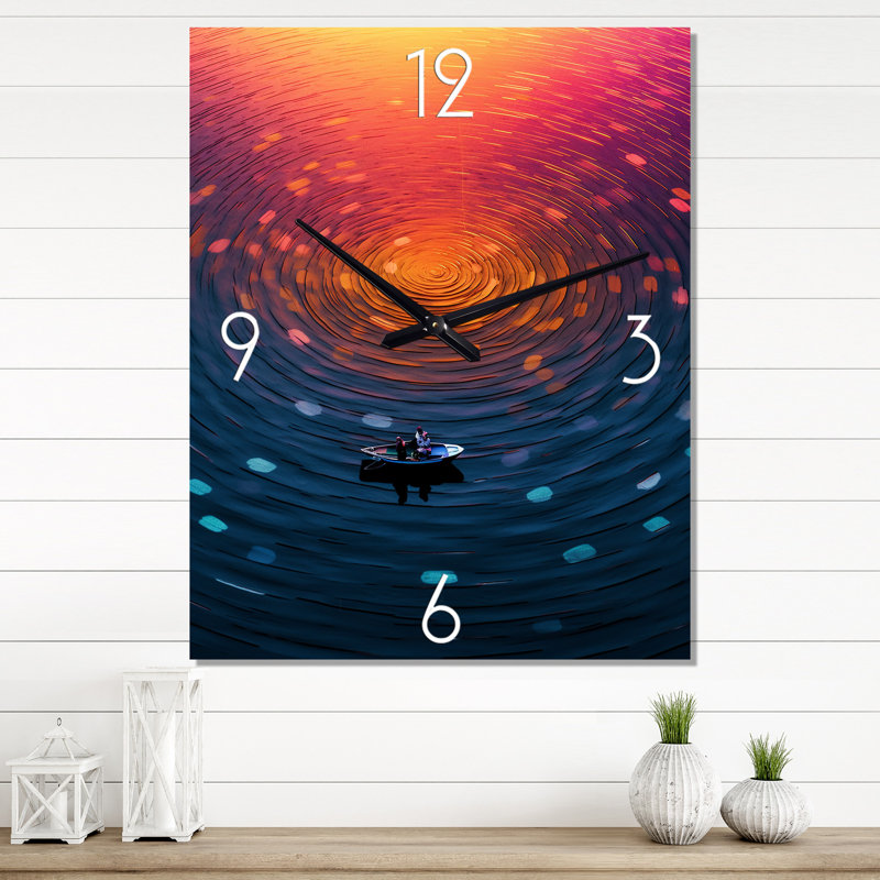 Chaslynn - Horloge murale bateau, Très grand