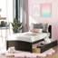 Lit plateforme simple avec deux tiroirs-618382724