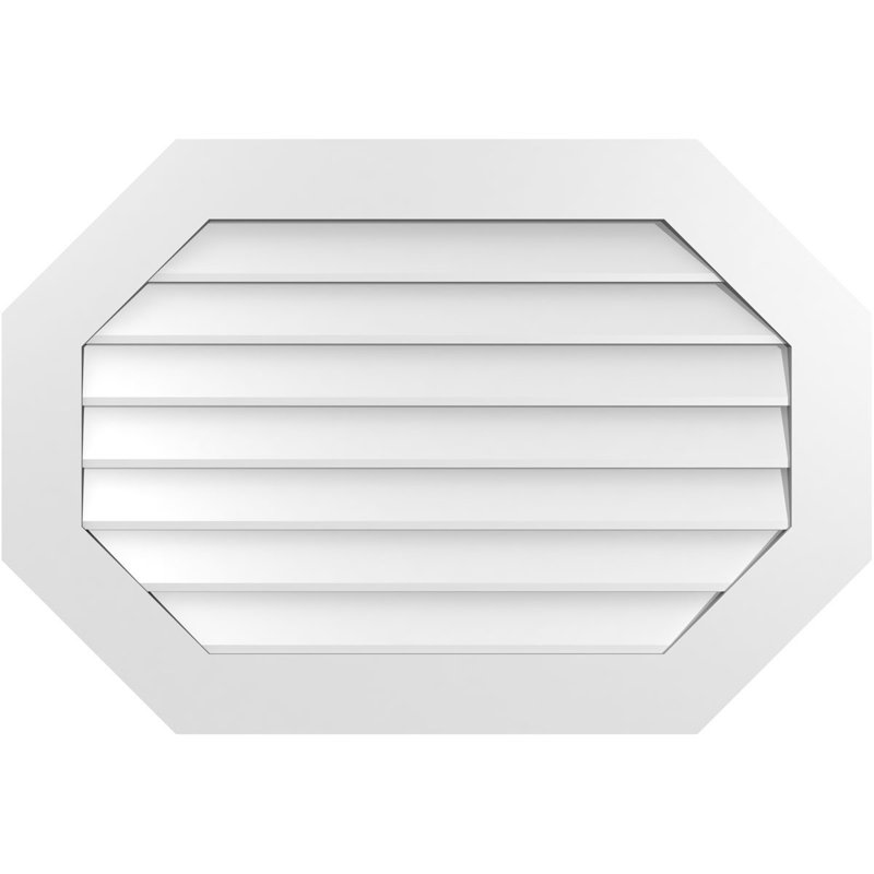 Évent horizontal gondole allongé en surface octogonal Signature, H 26 po x l 38 po x P 1 po