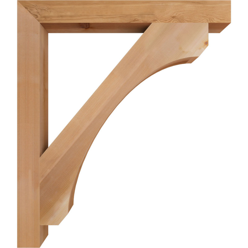 Support en bois rustique Legacy Block, Cèdre rouge, Lisse, H 44 po x l 3,5 po x P 38 po