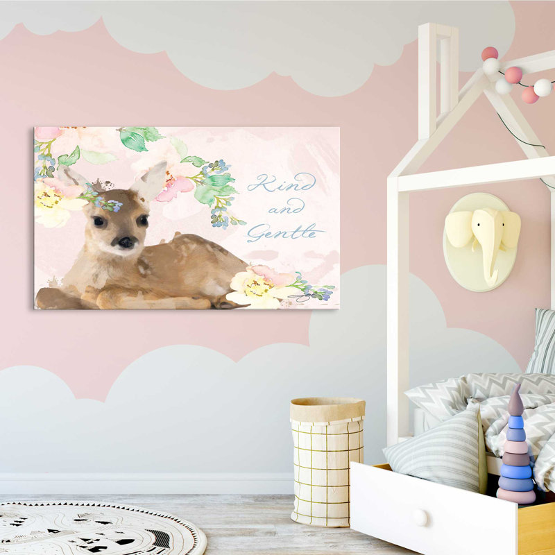 «Kind And Gentle» par By Jodi - impression, Toile tendue, H 36 po x l 60 po x P 1,5 po