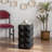 23.62"Height Three-Dimensional Embossed Pattern Design Retro Side Table Retro Furniture