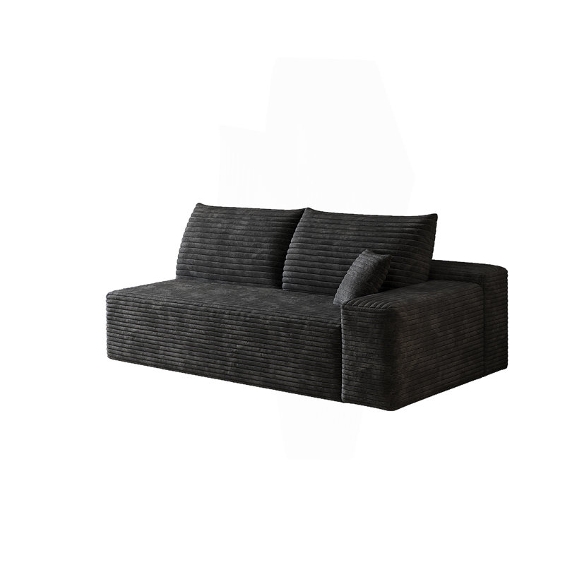 3Seat-Left-Black-Sofa