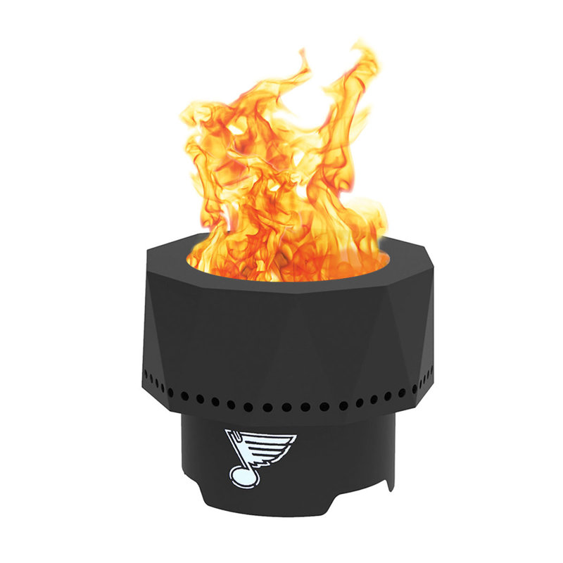 Steel Wood Burning Fire Pit, St. Louis Blues