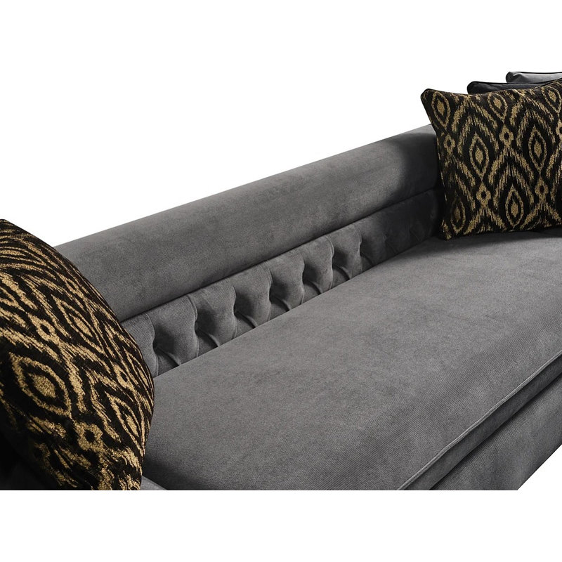 Canapé modulaire Shushan, Tissu gris