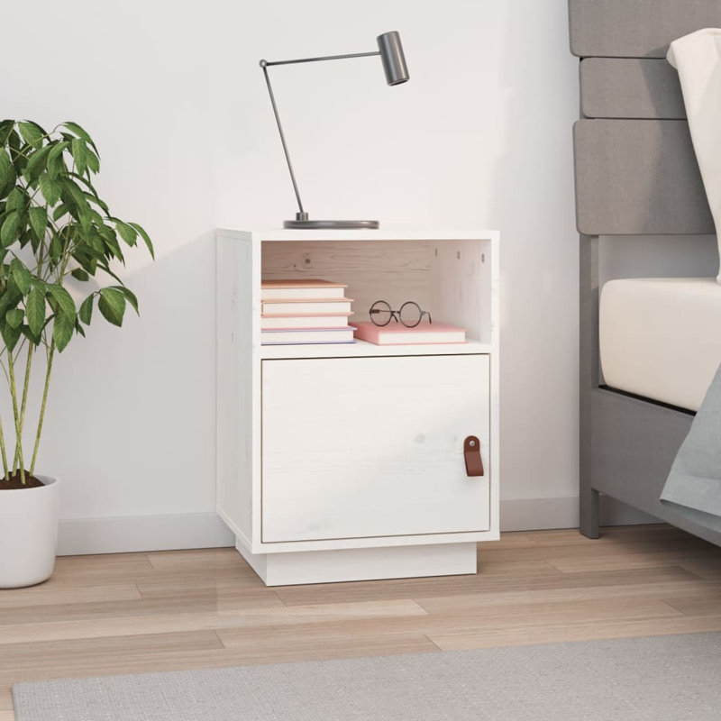 Josias Bedside Table, White