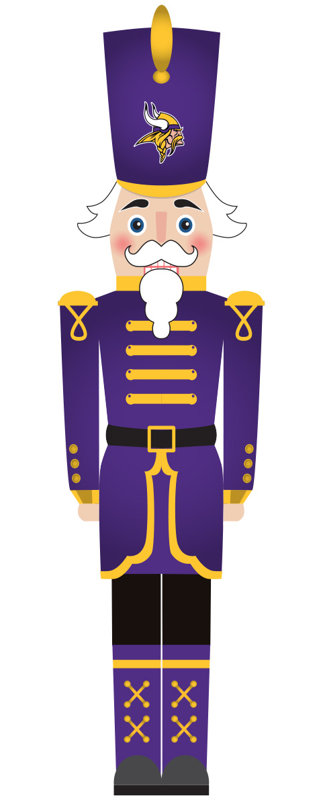 Minnesota Vikings 46" Nutcracker Leaner