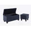 Grand ensemble de repose-pieds avec rangement, repose-pieds combiné 3 en 1, repose-pieds en lin