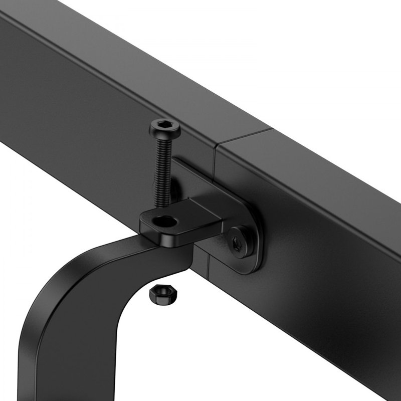 Rampe d'extérieur murale en aluminium, H 4,76 po x l 180 po x P 3,31 po