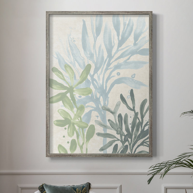 Swaying Seagrass II Framed Print - Solid Wood, 11" H x 9" W