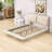 Queen Upholstered Platform Bed with Sensor Light and Floating Design-1511551189