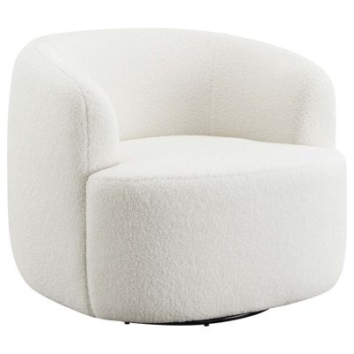 Natural Upholstered Swivel Chair