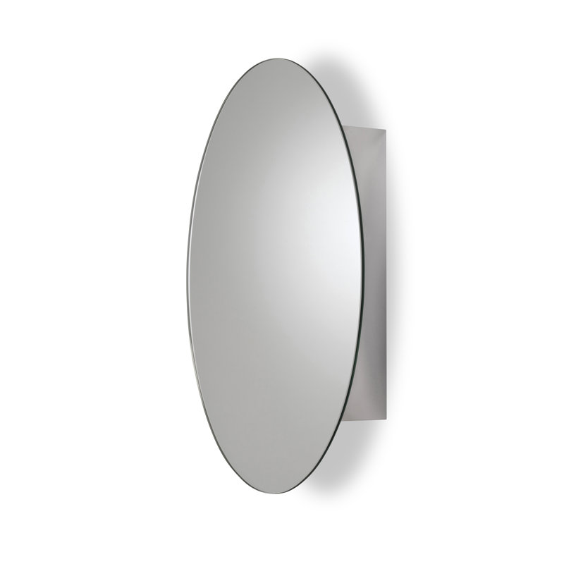 Fife 450 mm W 650 mm H Surface Mirrored Bathroom Cabinets with Mirror and 1