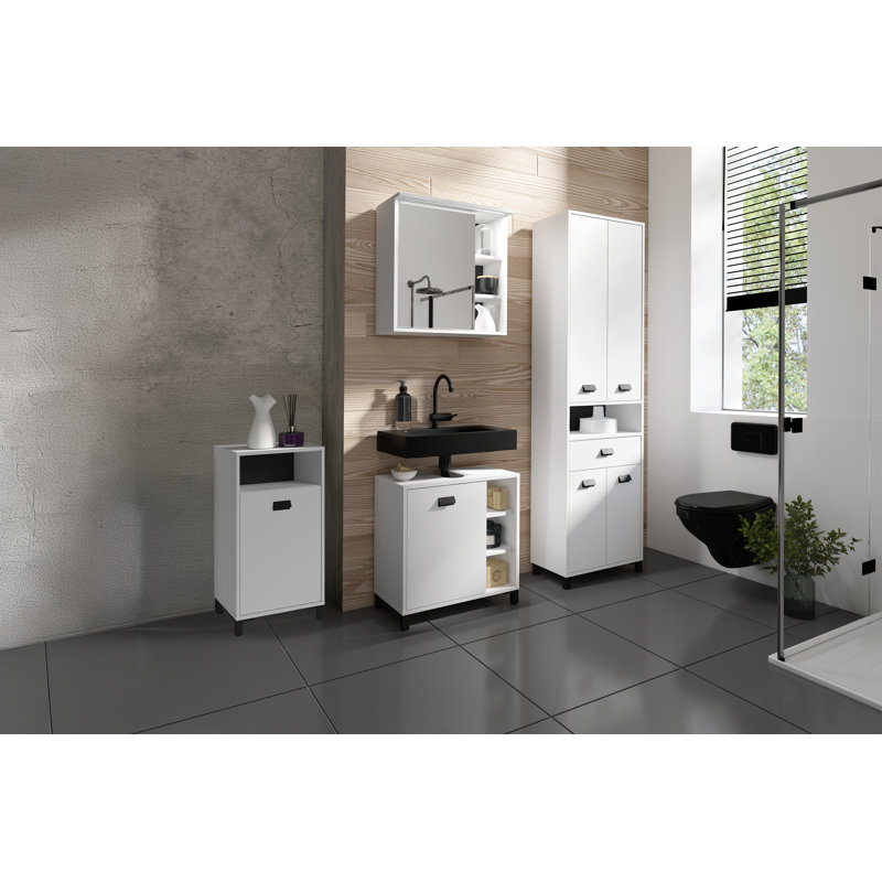 Lisbon Bathroom Cabinet, White