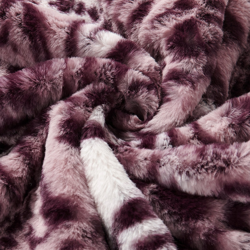 Animal Print Square Cushion Cover, Wine