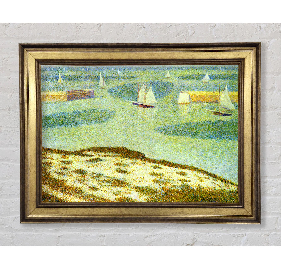 Seurat Eingang zu Port-En-Bessin - Einzelner Bilderrahmen Kunstdrucke