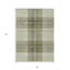 Tapis d'intérieur / extérieur 3 pi x 5 pi vert à carreaux lavables