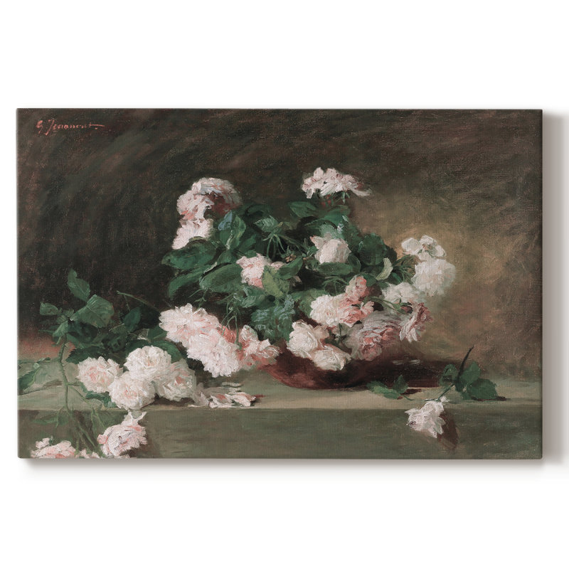 Botanique rétro - CVI, H 13 po x l 19 po x P 1,5 po, Toile tendue