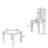 5-Piece Dining Table Set with 4 Chairs