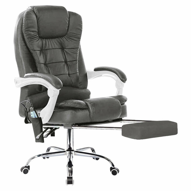 Gaming Recliner Massage Executive Chair, Grey