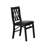 PNC-BLK-49– Plano Modern Dinner Chairs with PU Leather Seat, 3-X Back, Set of 2, Black Wood Finish-2085833573