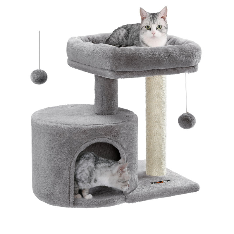 47cm H Cat Tree, Green/Brown