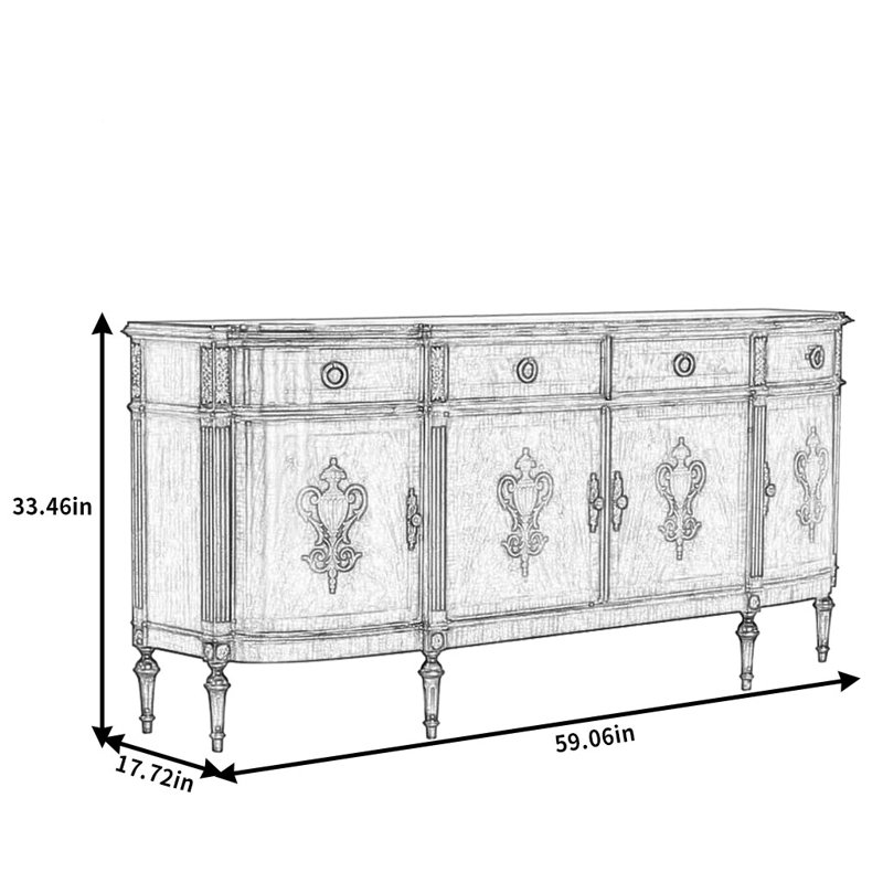 Buffet haut de gamme American Retro
