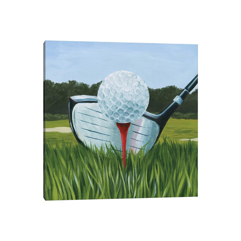 Tee Off I by Grace Popp - Wrapped Canvas Painting, 45.72 cm H x 45.72 cm W