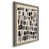Toile avec cadre gris