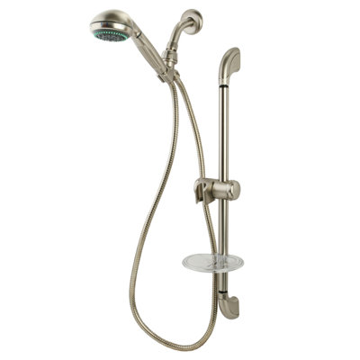 Kingston Brass Made to Match Shower System with Slide/Grab Bar and Hand Shower