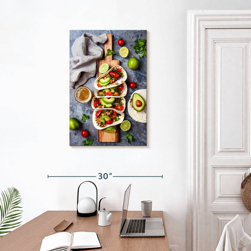 Yarlin Chicken Avocado Tacos, 30" H x 20" W