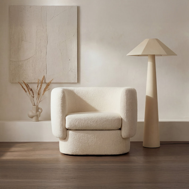 Gigi Floor Lamp, Cream, Cream