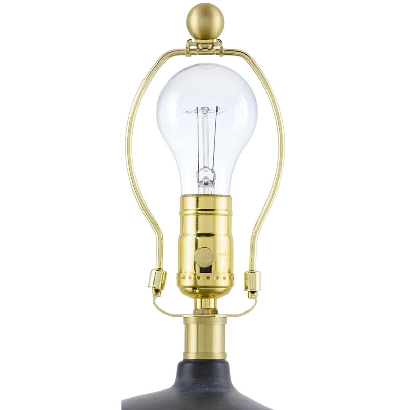 Lampe de table Danica, Brun, Rotin empire