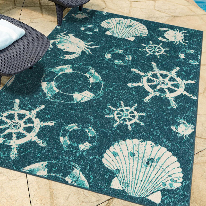 Caladoc Indoor / Outdoor Rug, Rectangle 5'3" x 8'