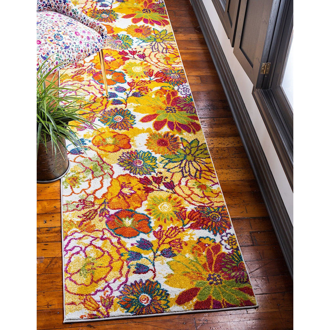 Lorene Floral Indoor Rug Winston Porter Rug 