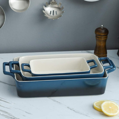 3-piece Ceramic Bakeware Set