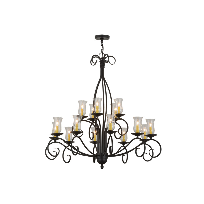 Tenterden 15 - Light Glass Chandelier