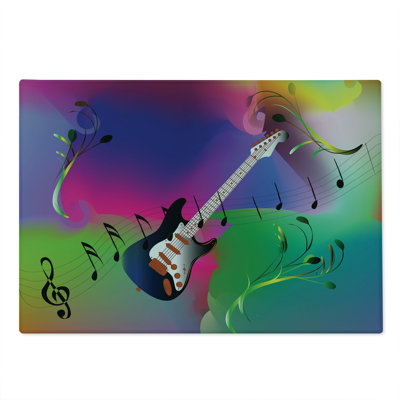 East Urban Home Glass Music Note Cutting Board