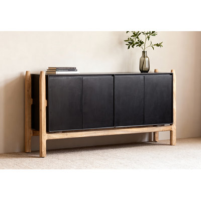 Fawkes 4-Door Sideboard - Matte Black