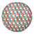 Blanc / orange / bleu pacifique