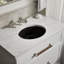 Lavabo de salle de bain ovale encastré en céramique avec trop-plein Caxton®-1704921